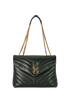 Medium Loulou, &pound;1,300, Handbags, Green, Leather, Front view